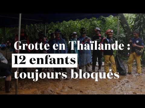 Grotte en Thaïlande : 12 enfants toujours bloqués