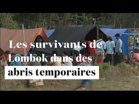 Lombok : les déplacés vivent dans des abris temporaires après le séisme