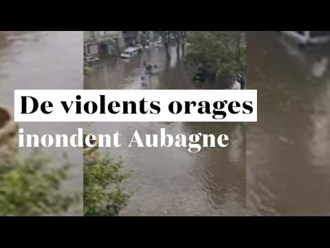 Grêle, inondation... de violents orages balayent Aubagne
