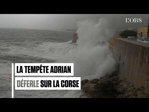 Mini-tornades, trombes d'eau et vents violents en Corse avec la tempête Adrian