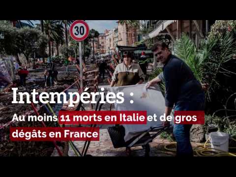 Intempéries: onze morts en Italie et de sérieux dégâts en France