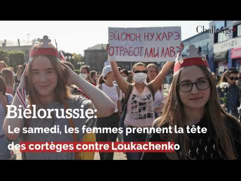 Biélorussie: Le samedi, les femmes prennent la tête des cortèges contre Loukachenko﻿