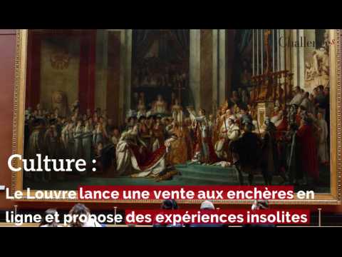 Culture : Le Louvre lance une vente aux enchères en ligne et propose des expériences insolites