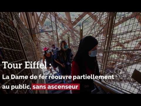 Tour Eiffel: la Dame de fer réouvre partiellement au public, sans ascenseur
