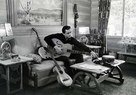 From Country Music, Johnny Cash at his home in California, 1960