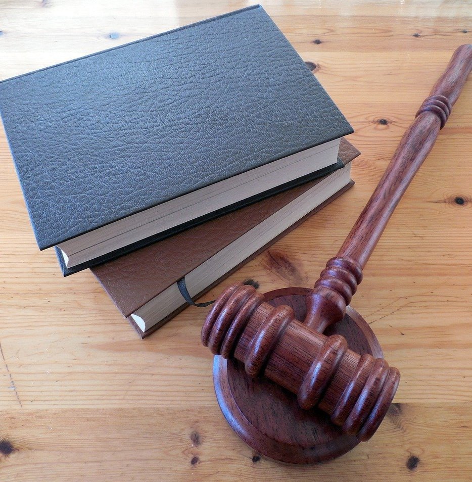 Gavel with books Gavel with books
