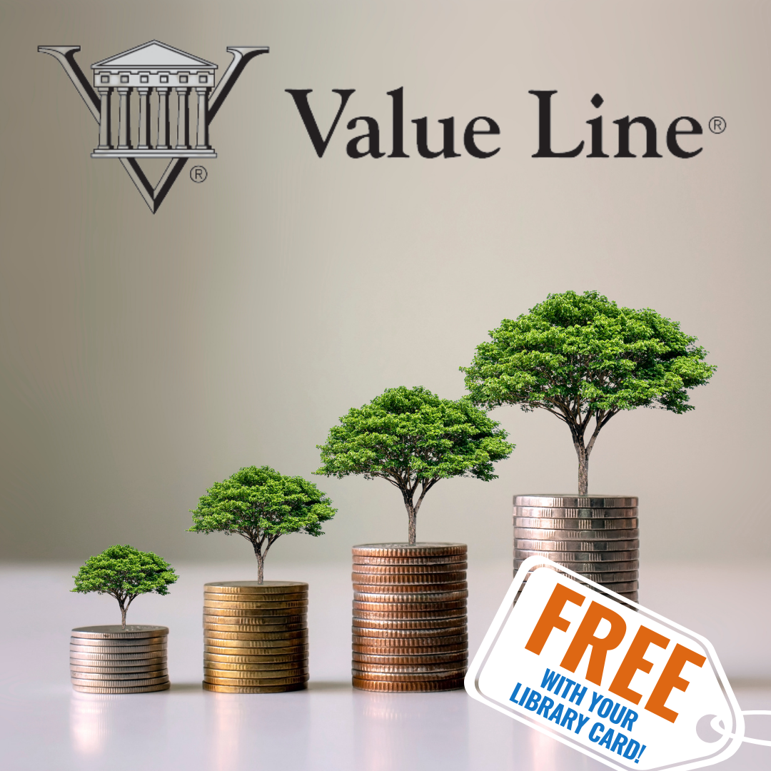 Four stacks of coins, progressively taller, with trees growing from them. Free with your library card Four stacks of coins, progressively taller, with trees growing from them. Free with your library card