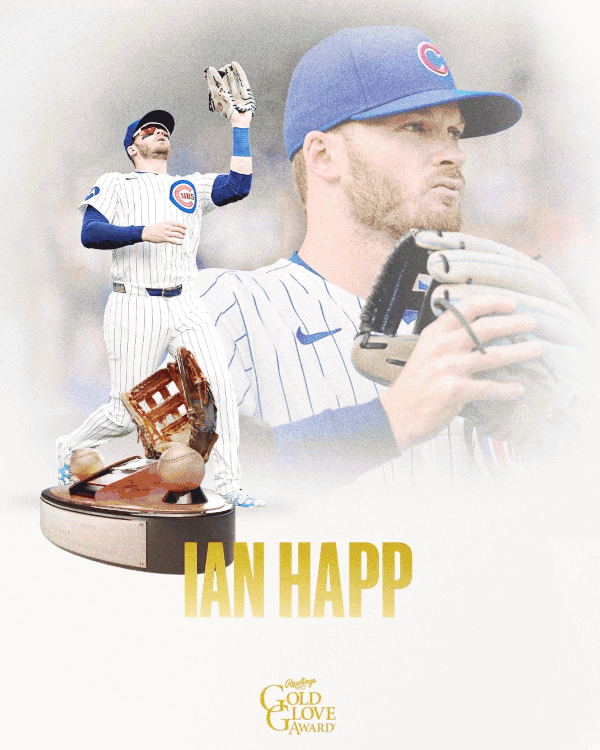 Ian Happ wins his third Gold Glove!
