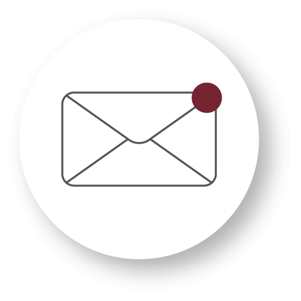 Line drawing of envelope