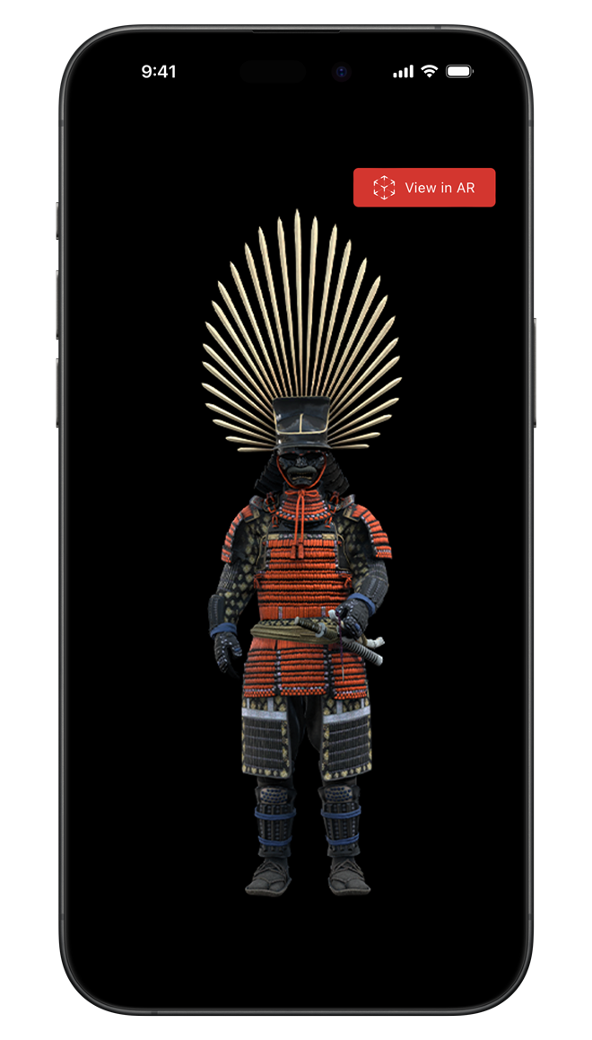 Use AR to see the Taikō's Armor in your space.