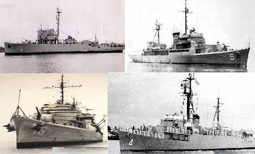 Bốn chiến hạm của Việt Nam Cộng Hòa ra chiến đấu bảo vệ quần đảo Hoàng Sa vào tháng 1.1974 