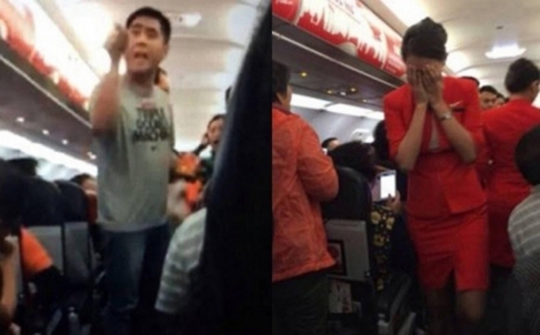 Vụ du khách Trung Quốc hắt nước nóng và mỳ vào mặt tiếp viên. Ảnh: SCMP