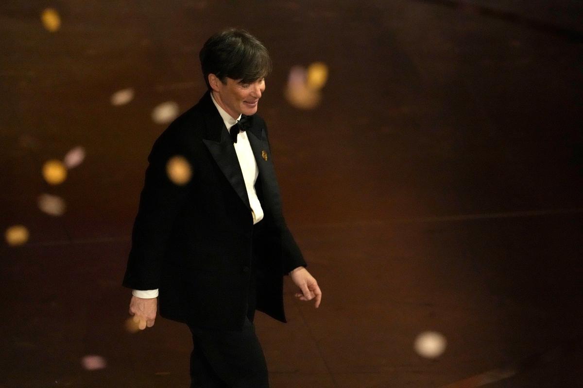 Киллиан Мерфи, получивший награду в номинации «Лучшая мужская роль» за фильм «Оппенгеймер». Фото: AP / TASS