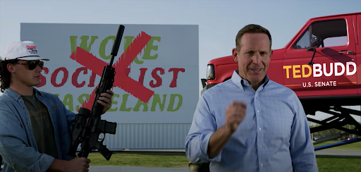 Ted Budd and Donald Trump.