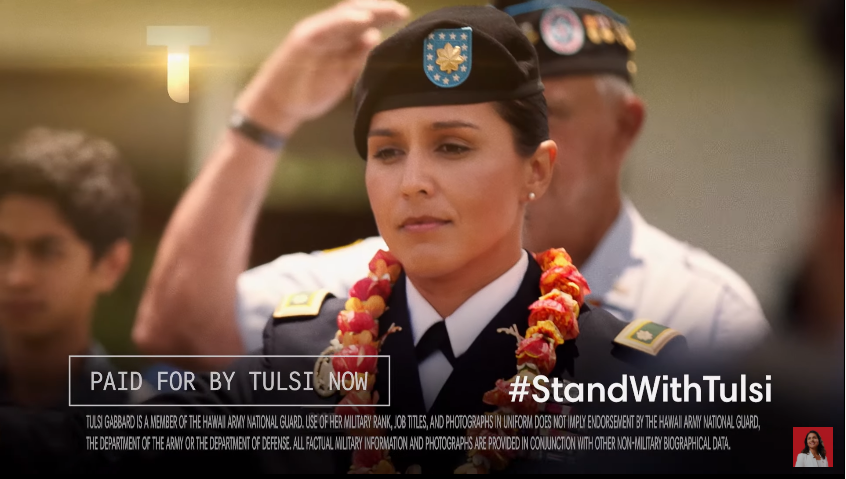 Image of Tulsi's new ad
