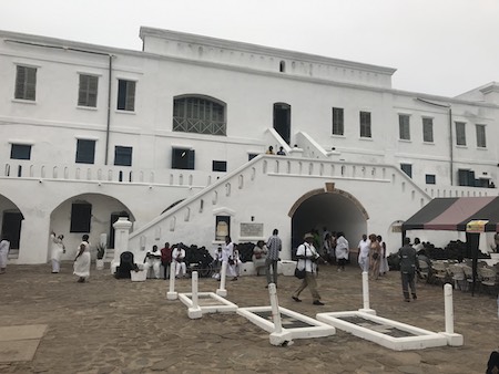 Ghana's "Cape Coast Castle"—used to hold slaves before they were loaded onto ships and sold in the Americas.
