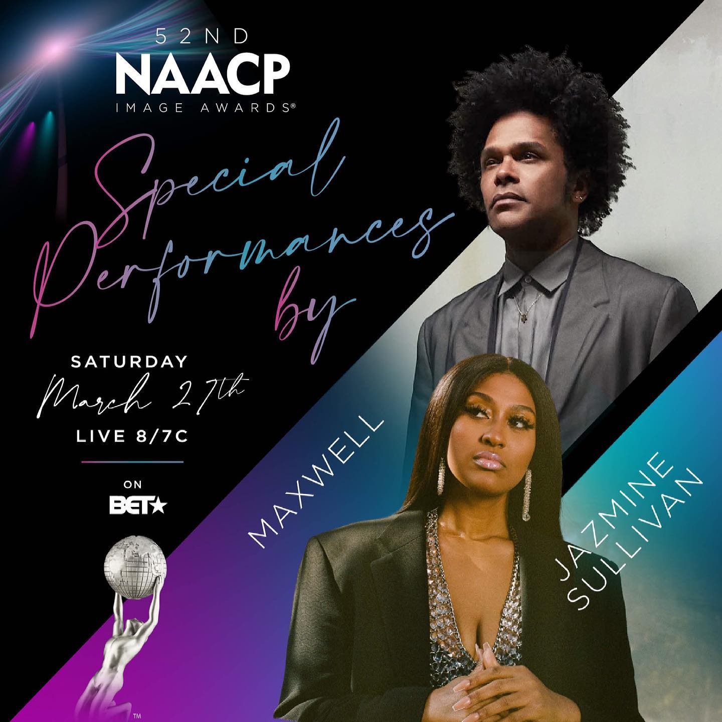 NAACP 52nd Image Awards Performers - Maxell & Jazmine Sullivan