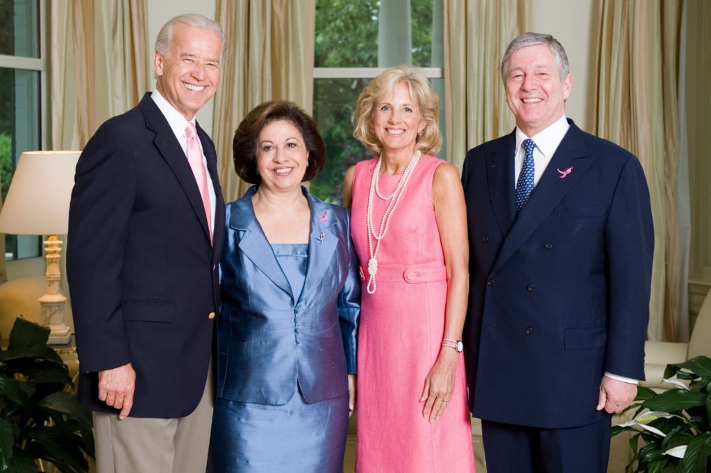 Joe and Jill Biden with the Prince and Princess in 2009.