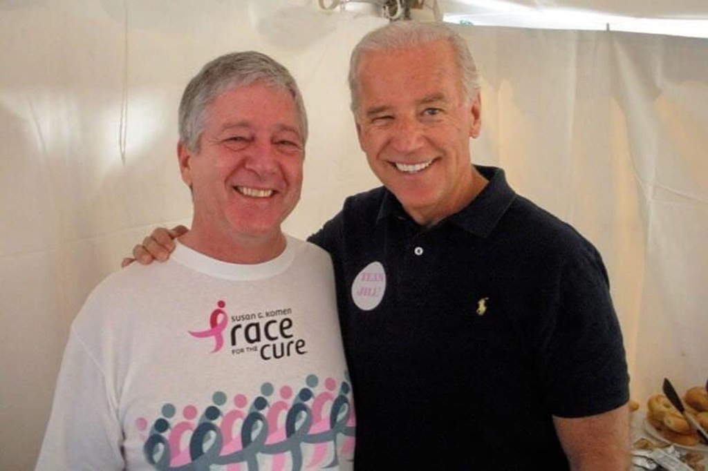 Joe Biden and Prince Alexander flash a smile in 2009.