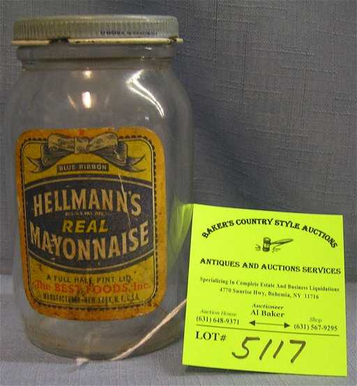 Image result for original hellman's mayonnaise jar