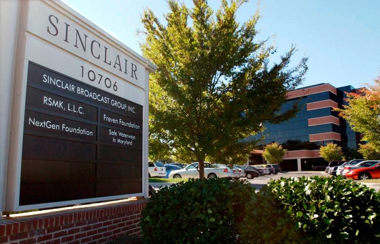 Sinclair Broadcast Group's headquarters stands in Hunt Valley, Md. (Steve Ruark/AP)