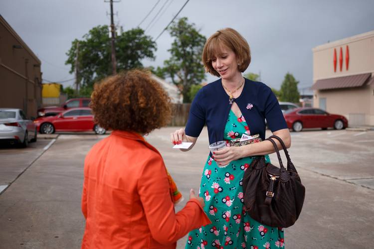 Laura Moser is running for the 7th Congressional District in Texas currently occupied by Republican John Culberson. (Michael Stravato/The Washington Post)
