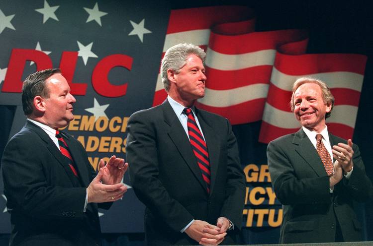 Bill Clinton speaks to the Democratic Leadership Council in 1995. (Wilfredo Lee/Associated Press)
