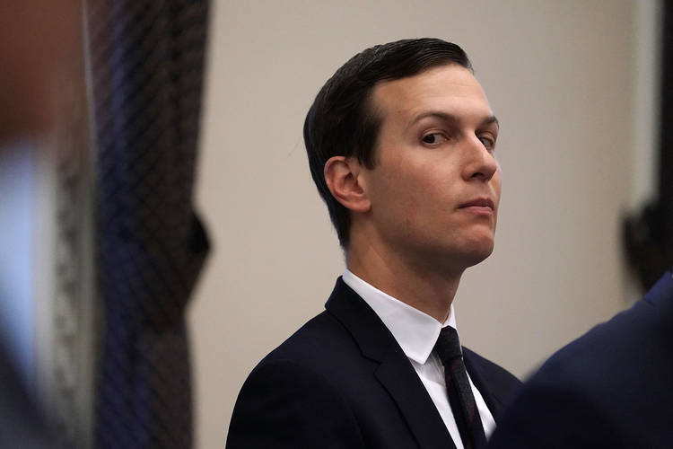 Jared Kushner listens during a panel discussion at the White House. (Alex Wong/Getty Images)