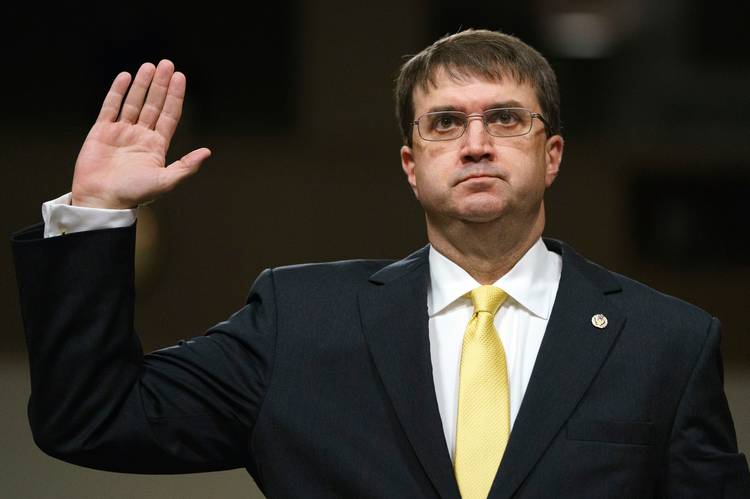 Robert Wilkie is set to be sworn in Monday as VA secretary. (Carolyn Kaster/AP)