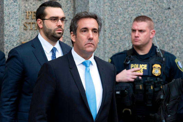 Michael Cohen leaves federal court in New York earlier this week. (Mary Altaffer/AP)