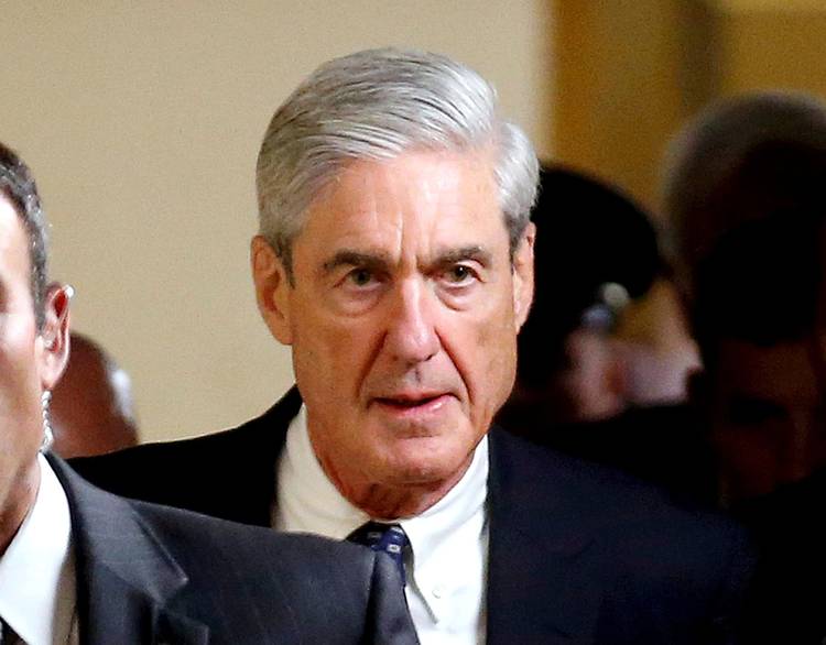Special counsel Robert Mueller departs after briefing senators on his investigation. (Joshua Roberts/Reuters)