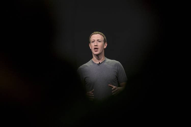 Facebook founder Mark Zuckerberg speaks during a product launch event in San Jose in October. (David Paul Morris/Bloomberg News)