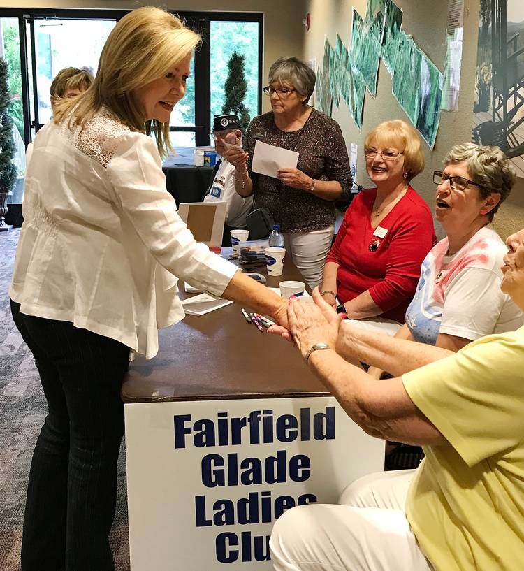 Rep. Marsha Blackburn (R) campaigns in Tennessee. (Mary Jordan/The Washington Post)