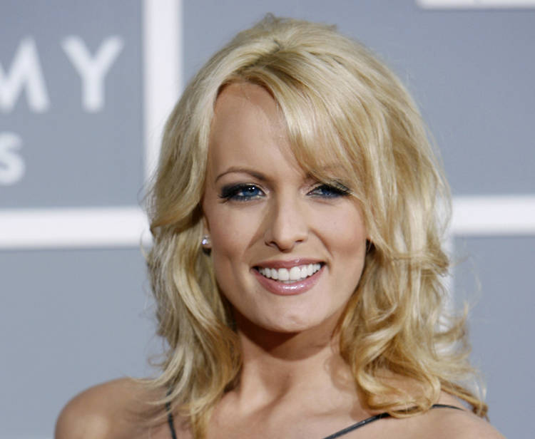 Stormy Daniels arrives for the 2007 Grammy Awards in Los Angeles. (Matt Sayles/AP)