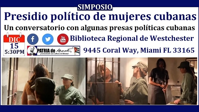Invitación Simposio Presidio Político de mujeres cubanas