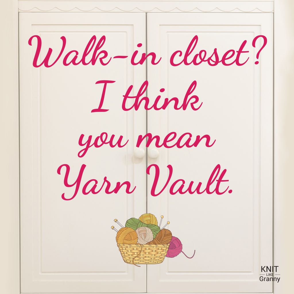 Image result for walk in closet? yarn vault