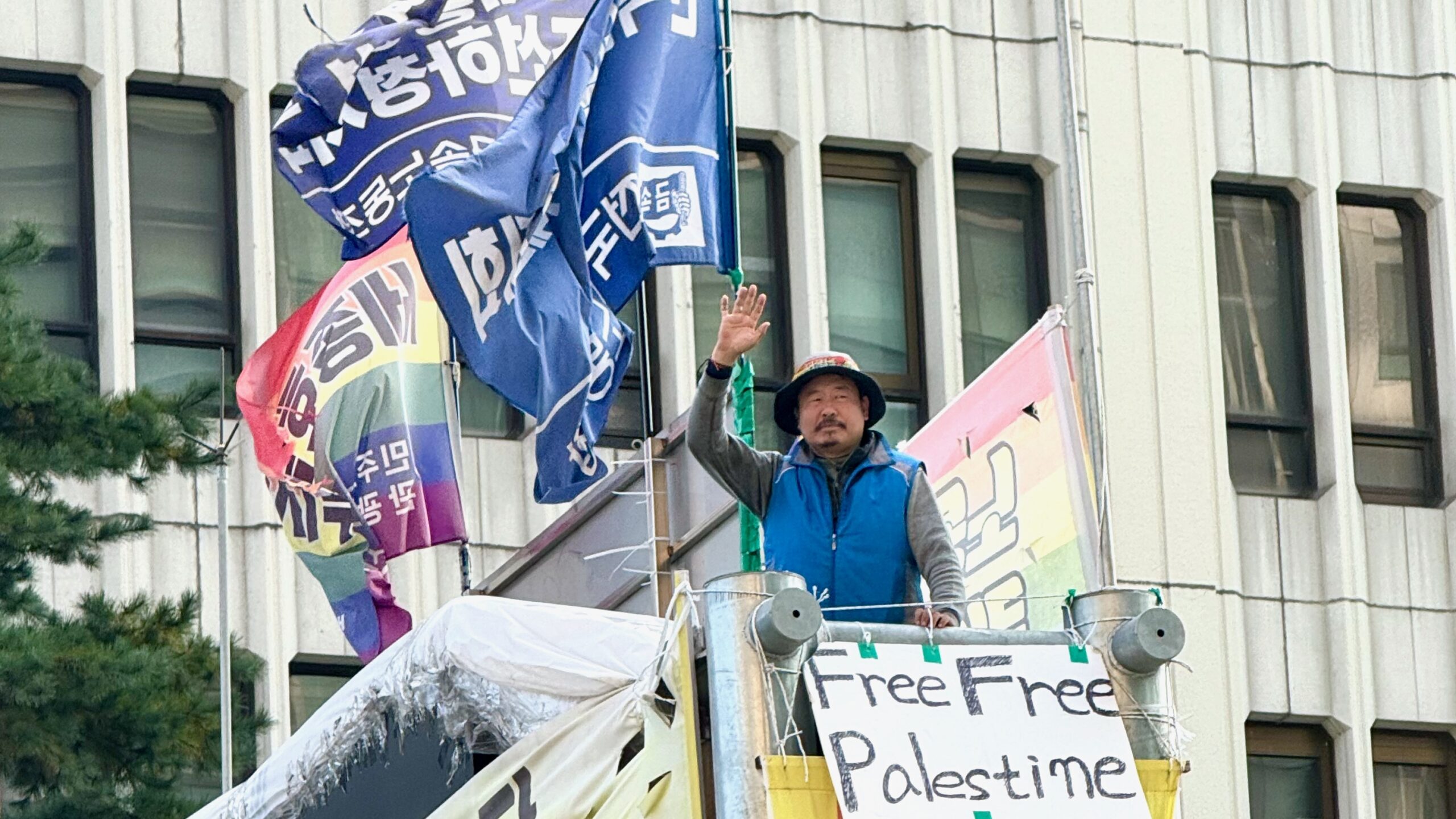 Jinsoo Koh on the overpass