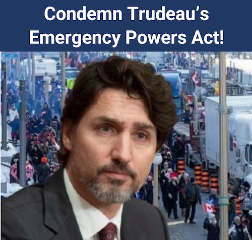Condemn Trudeau’s Actions