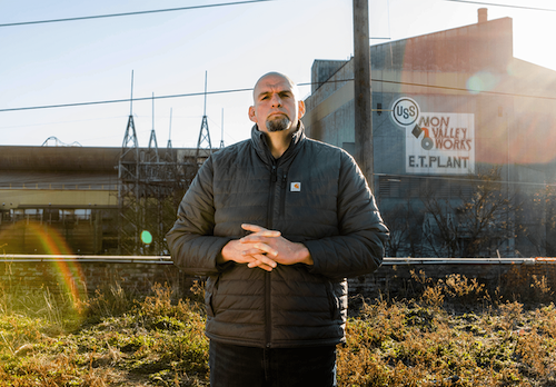 Photo of John Fetterman in Braddock