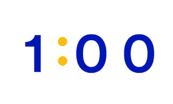 60-second countdown clock