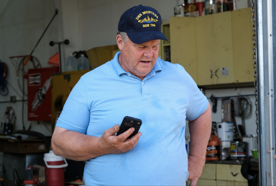Jon Tester on the phone