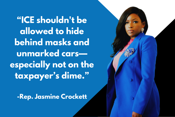 CE shouldn't be allowed to hide behind masks and unmarked cars—especially not on the taxpayer’s dime.