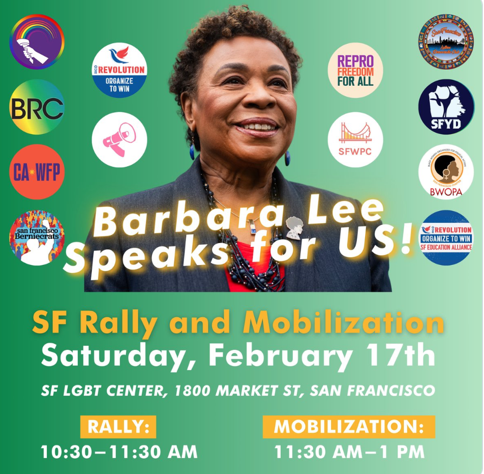 Barbara Lee for U.S. Senate Rally & Mobilization @ LGBT Center