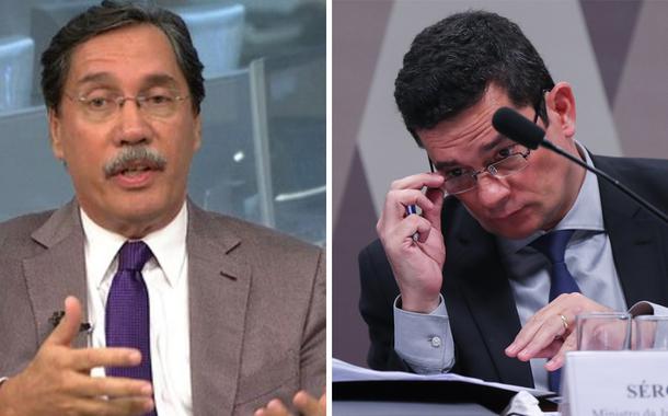 Merval, do Globo, sinaliza apoio a Moro, o ex-juiz que corrompeu a Justiça e foi declarado suspeito pelo STF