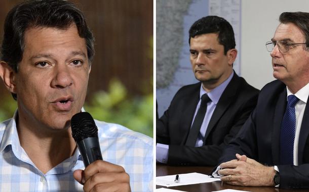 Haddad diz que Moro pode ter ganho numa jogada o que o clã Bolsonaro levou uma vida de crimes para juntar