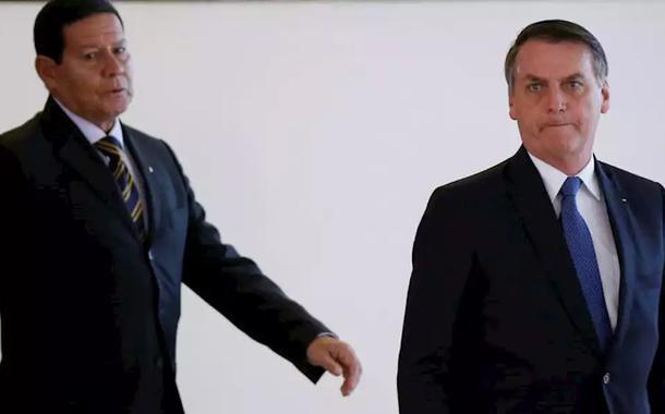 Tratamento que Bolsonaro dá a Mourão gera mal-estar com as Forças Armadas