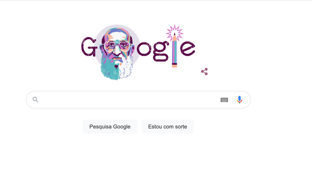 Alvo da estupidez bolsonarista, Paulo Freire é homenageado pelo Google no mundo inteiro no dia de seu centenário