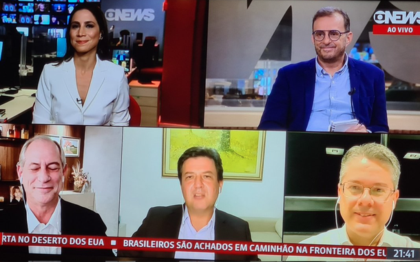 Globo faz campanha pela terceira via, com debate entre Ciro, Mandetta e Alessandro Vieira