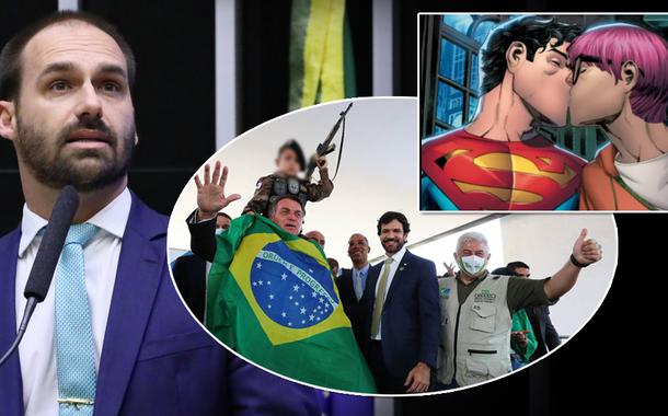 Eduardo Bolsonaro protesta contra Superman bissexual: 