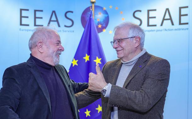 Lula encontra líder da Comissão Europeia, que relata preocupação com crise climática e defende multipolaridade